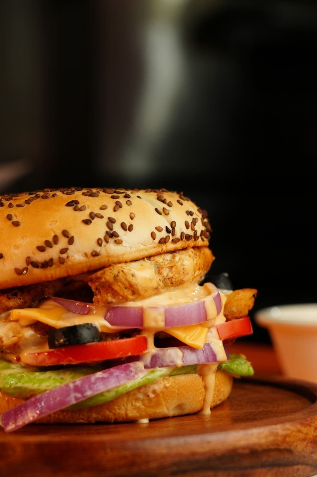 Mildora Chicken burger at Broast & Base